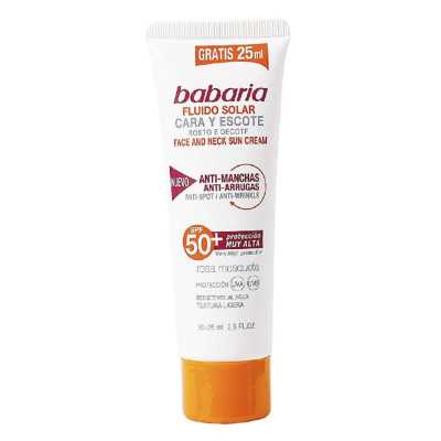 Facial Sun Cream SOLAR ADN SENSITIVE Babaria Spf 50 (75 ml) (Unisex) (