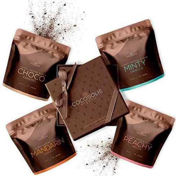 Exfoliante Facial Luxury Coffee Scrub Box Cocosolis Luxury Coffee Scrub Box 4 Piezas (4 x 70 ml)