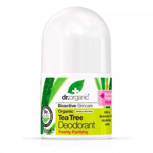 Desodorante Roll-On Dr.Organic DR00145 Árbol de té 50 ml