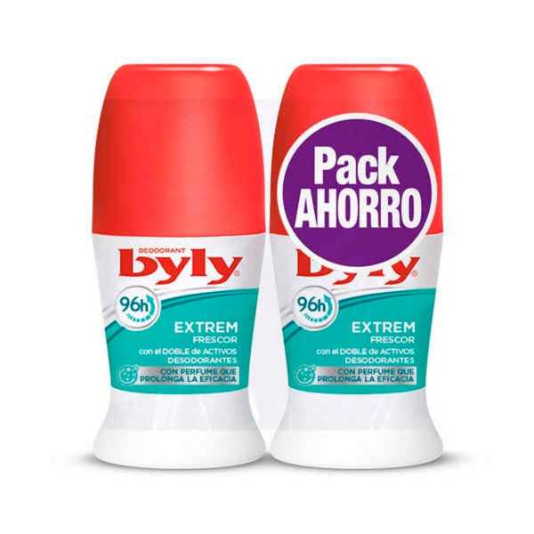 Desodorante Roll-On Extrem Frescor Byly (2 x 50 ml)