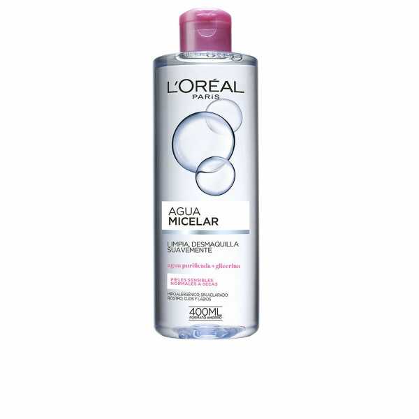 Agua Micelar Desmaquillante L'Oreal Make Up Agua Micelar Suave Piel Sensible 400 ml