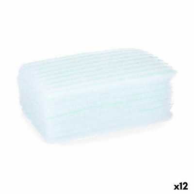 Esponja Corporal Jabón Azul Blanco 19,5 x 12 x 1,5 cm (12 Unidades)