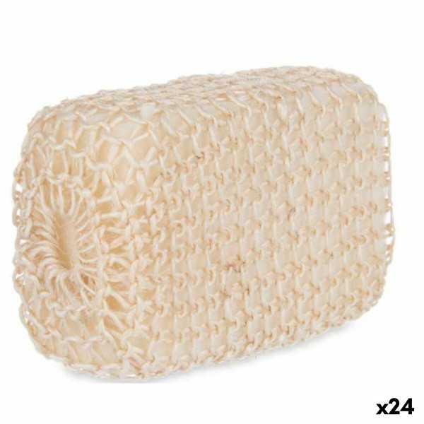 Esponja Corporal Blanco Beige 9 x 14 x 6 cm (24 Unidades)