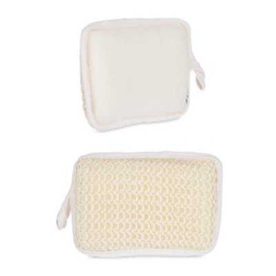 Esponja Corporal Blanco Beige 11 x 16,5 x 3 cm (24 Unidades)