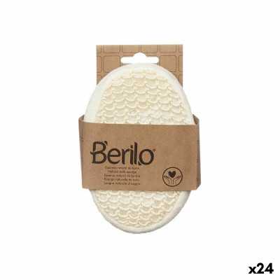 Body Sponge White Beige 11 x 15 x 5 cm (24 Units)