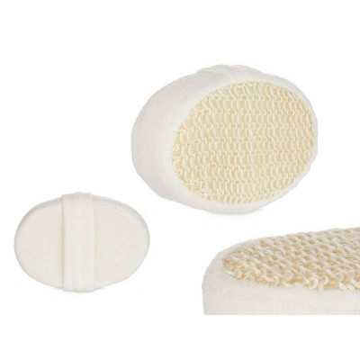 Body Sponge White Beige 11 x 15 x 5 cm (24 Units)