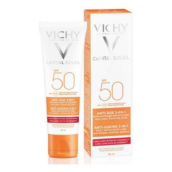 Crema Antiedad Vichy Capital Soleil 50 ml Antioxidante 3 en 1