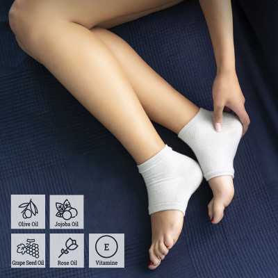 Calcetines Hidratantes con Almohadillas de Gel y Aceites Naturales Rel