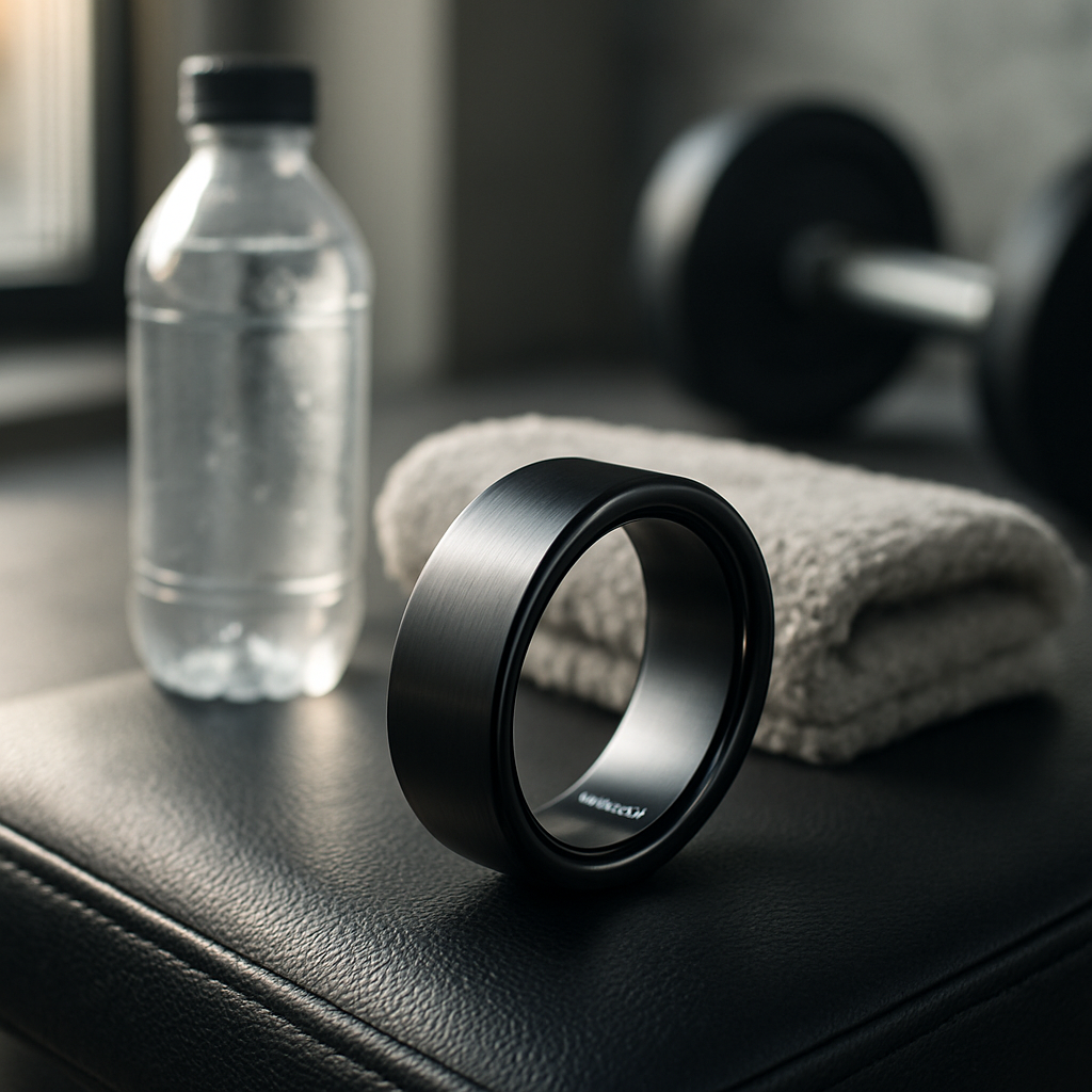Samsung Smart Ring Black for workouts: Heart-rate monitor