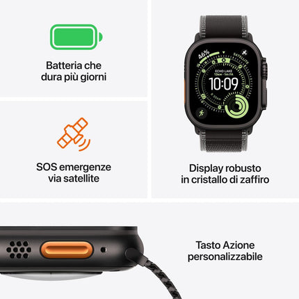 Smartwatch Apple MEWR4QL/A Titanium 49 mm