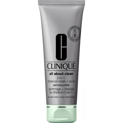 CLINIQUE All About Clean 2-in-1 Charcoal Mask + Scrub 100ml-0