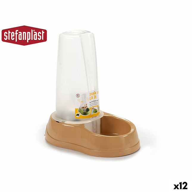 Automatic feeder Stefanplast Beige Plastic 650 ml 12 x 19,5 x 19 cm (12 Units)